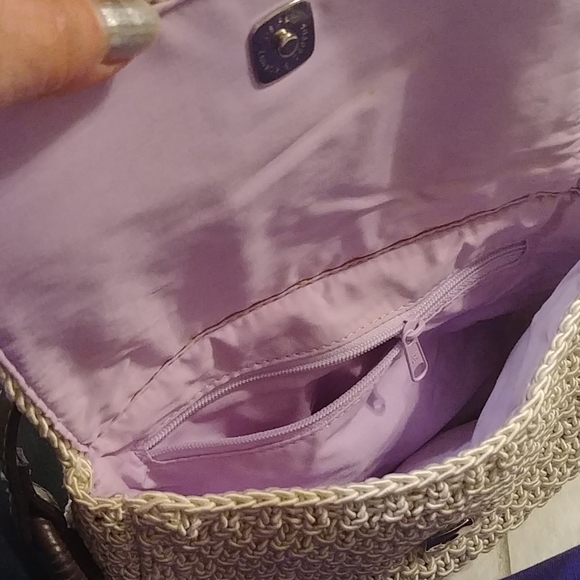 Woven off white NWT shoulder purse - Picture 2 of 4